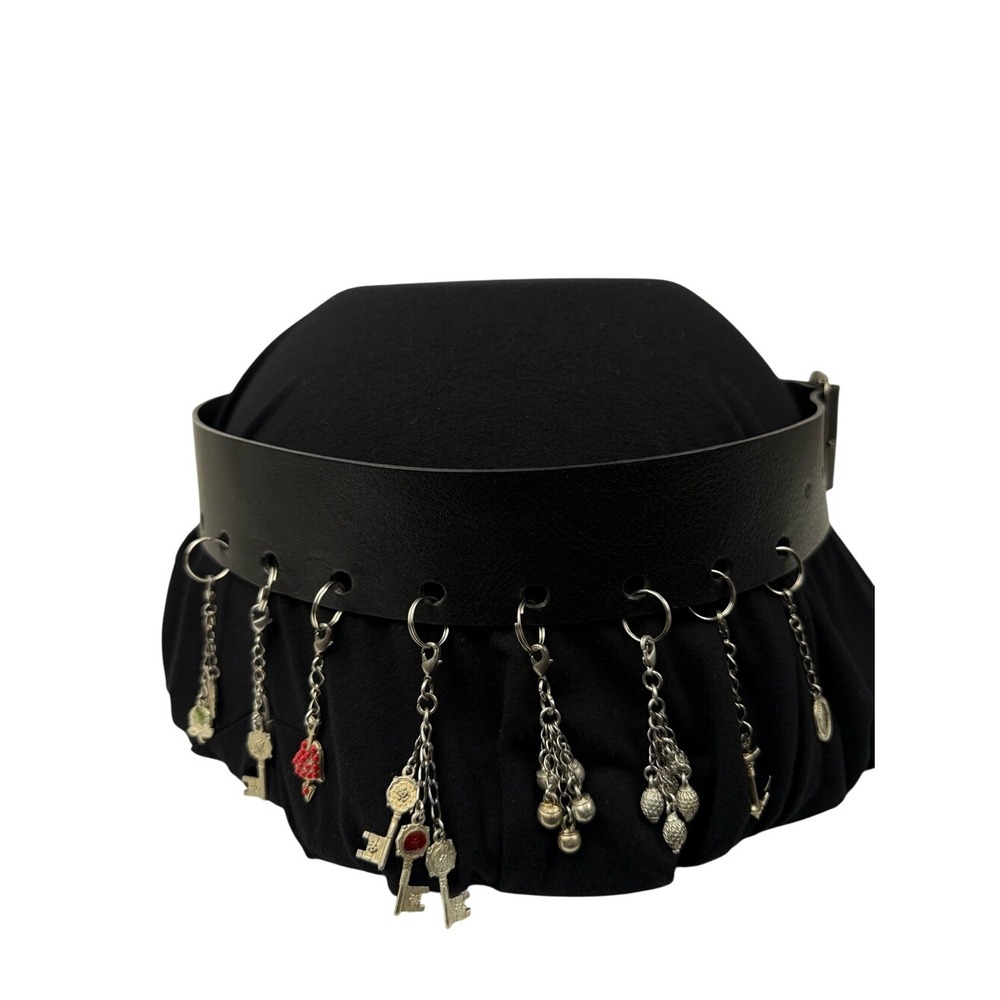 Jean Paul Gaultier | Black Leather Figural Charm Statement Belt | EU 48 - Picture 5 of 16